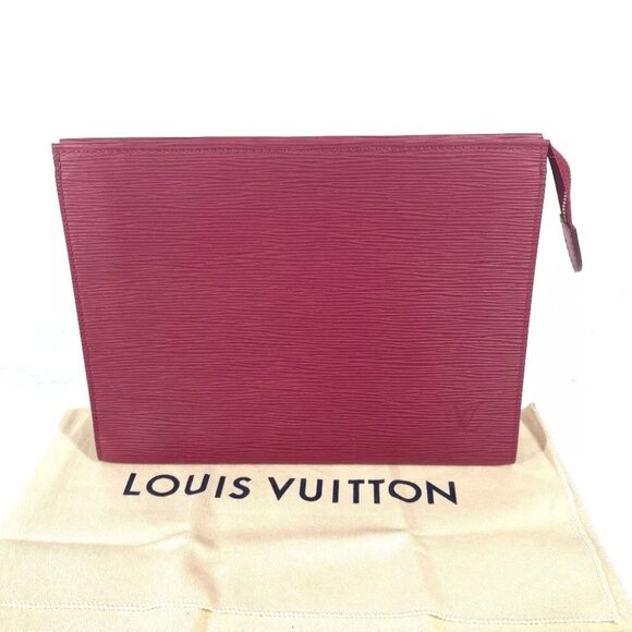 LOUIS VUITTON M41085 Epi posh toilette 26 Bag Pouch Clutch bag Fuchsia Red - Picture 1 of 15
